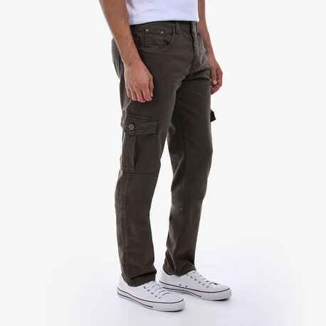 CALCA SARJA BOLSO CARGO DG18610 MILITAR 36