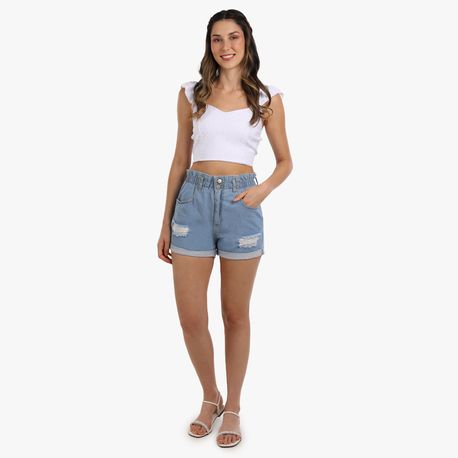 SHORTS JNS BLUE CLOCHARD BARRA DOBR 40308C JEANS 40