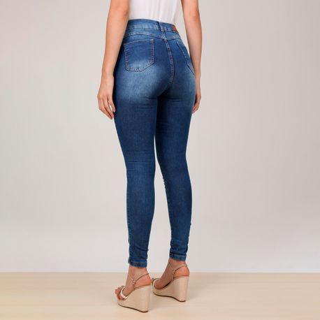 CALCA JEANS LASER BIGODE BOTOES 39545E JEANS 40