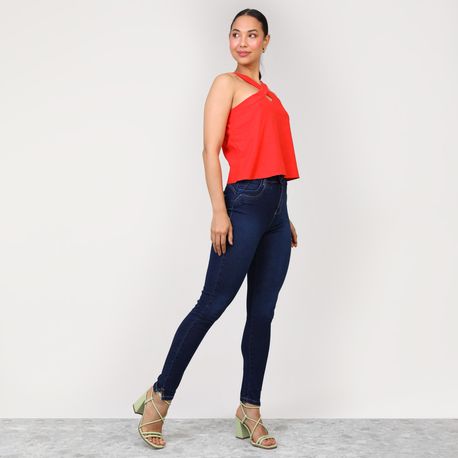 CIGARRETE PUSH UP COM ELAST JEANS 272707 JEANS 38