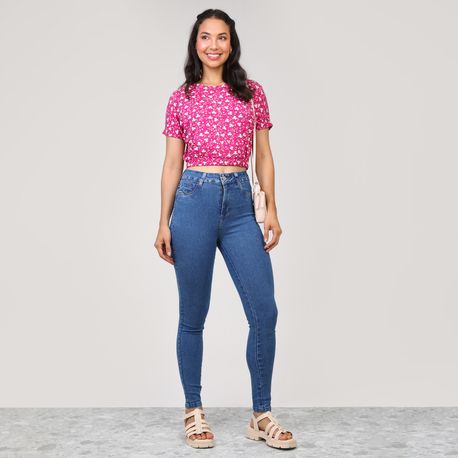 CALCA F JEANS SKINNY HOT PANT COM ELAST 271181 JEANS 44