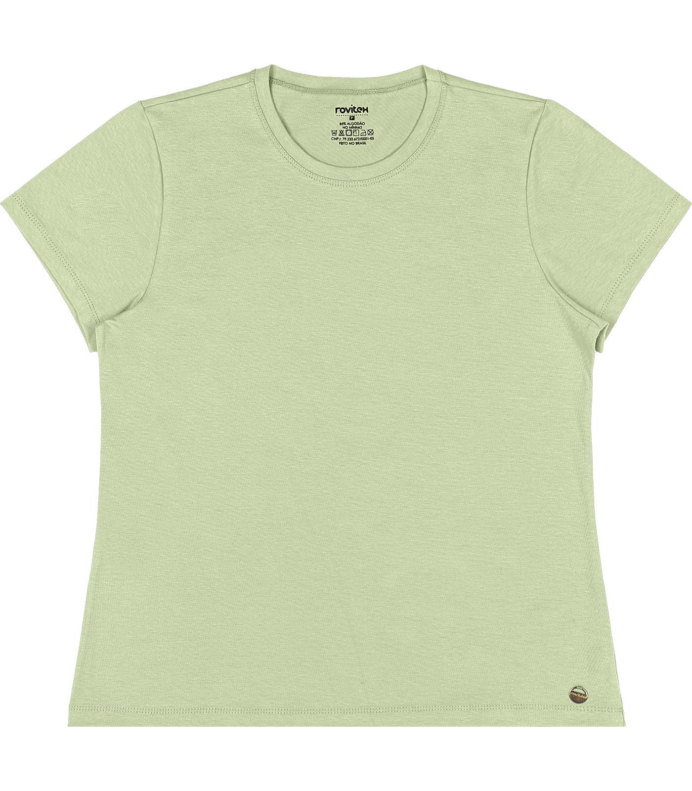 Blusa Feminina Cotton Leve Básica Rovitex Verde