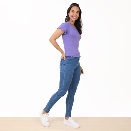 CIGARRETE PUSH UP COM ELASTANO JEANS 273001 JEANS 38