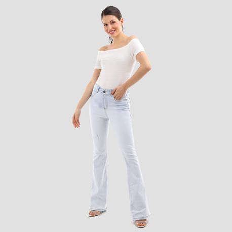 CALCA FLARE CLARA DG18258 JEANS CLARO 46