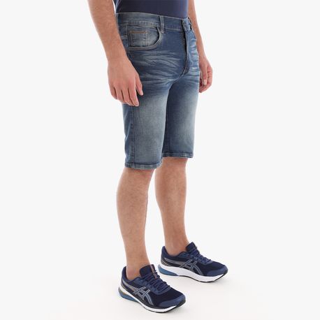 BERMUDA JEANS COM BIGODE MARCADO 11120 / DG18458 JEANS 40