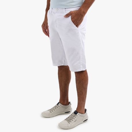 BERMUDA SARJA BOLSO FACA 1197 BRANCO 42