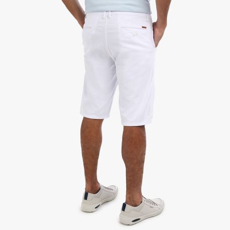 BERMUDA SARJA BOLSO FACA 1197 BRANCO 42