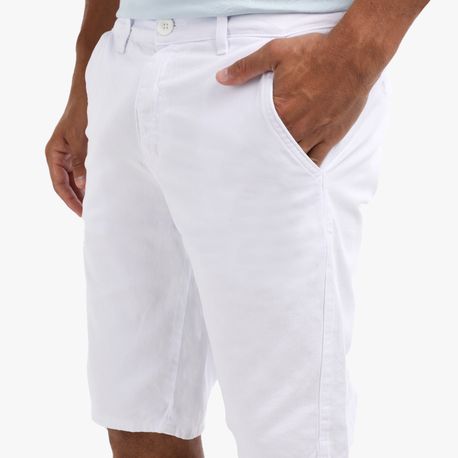 BERMUDA SARJA BOLSO FACA 1197 BRANCO 42