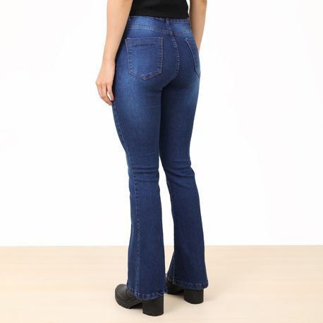 CALCA FLARE FRISO LAV MED USED 5877 JEANS 36