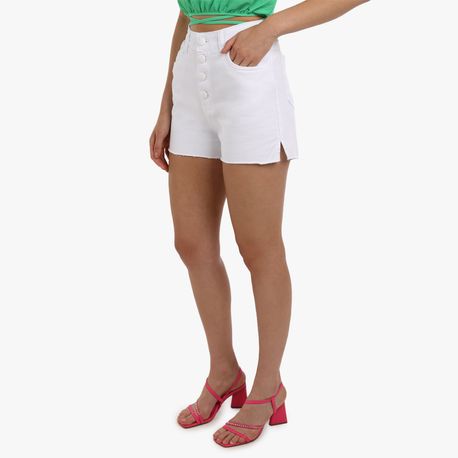 SHORTS SARJA COLOR BOTOES 100-080 BRANCO 38