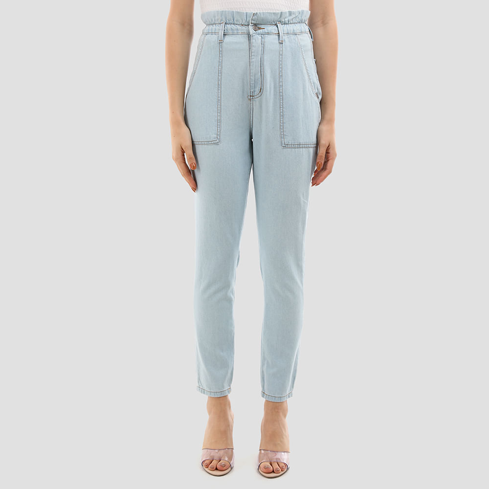 CALCA CLOCHARD BOLSO QUADRADO DG18220 JEANS CLARO 40