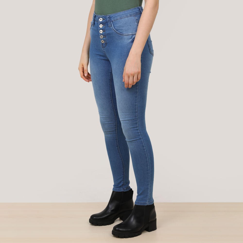 CALCA CLARA RESERVA VST BOTOES V18-2077/D JEANS CLARO 42