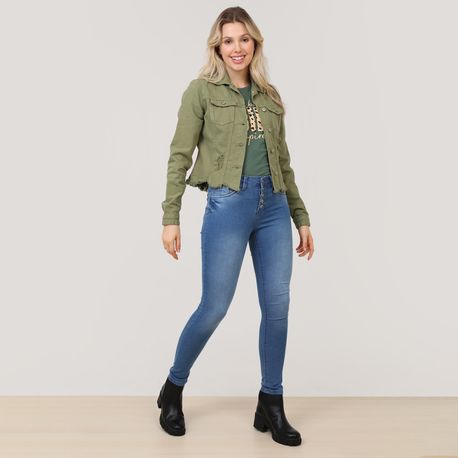 CALCA CLARA RESERVA VST BOTOES V18-2077/D JEANS CLARO 42