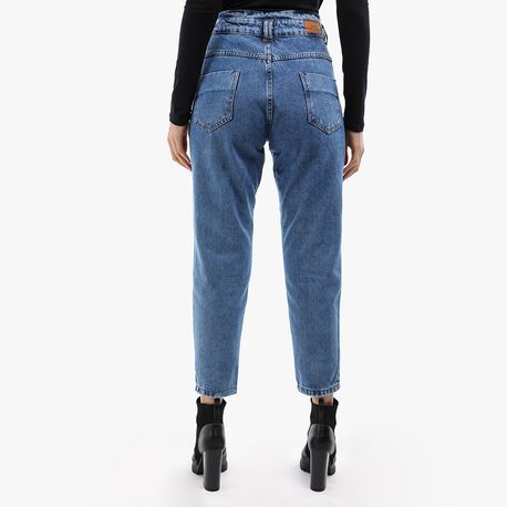 CALCA MOM 100% BOTAO ENCAPADO 269051 JEANS 36