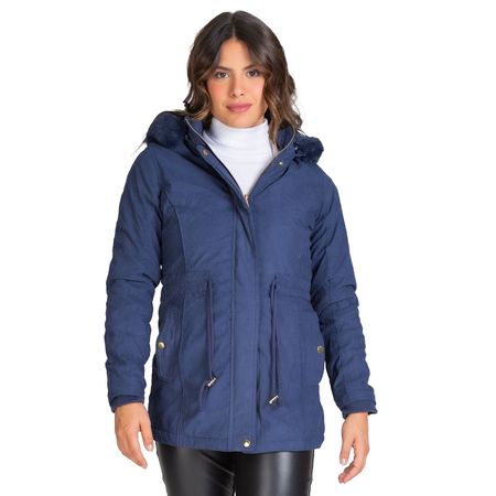 Jaqueta Puffer Feminina Capuz com Plumas cor Rosa- Brisa