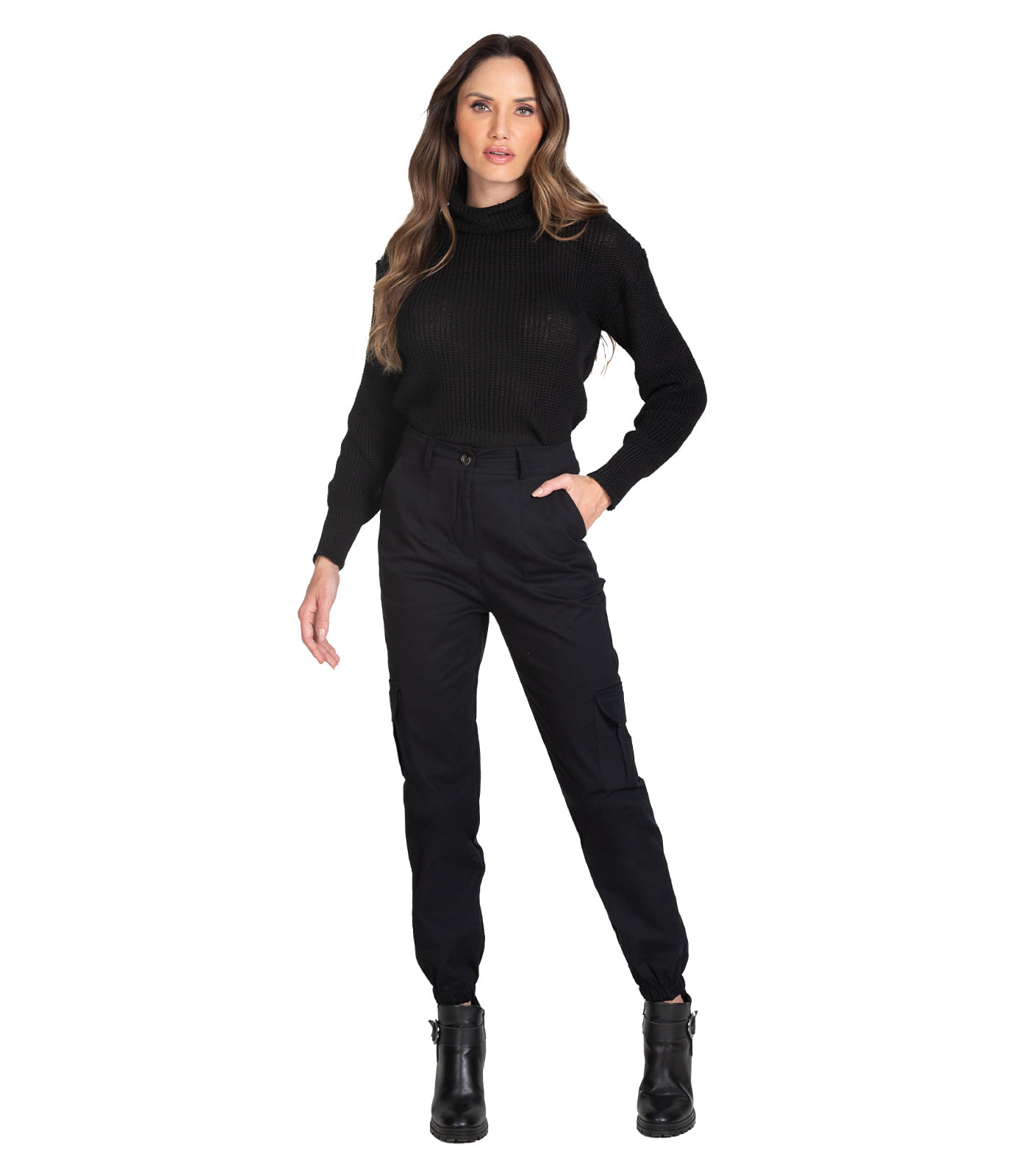 Calça Cargo Jogger Feminina Select Preto - Di Gaspi - Roupas, Sapatos e  Acessórios Todos os Estilos em Um Só Lugar