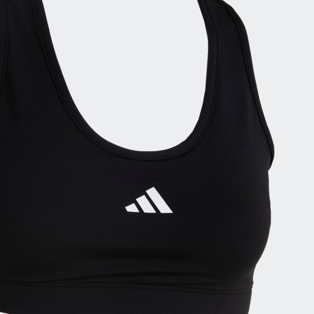 Top Adidas Treino Poliamida Suporte Médio Feminino