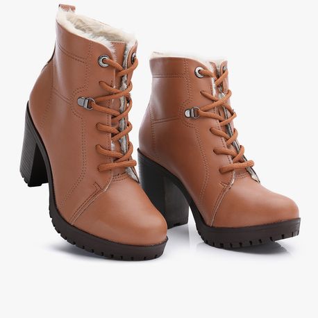 BOTA COTURNO PELO 22606 NAPA WEST LINHACA/PELO PORCELANA 34