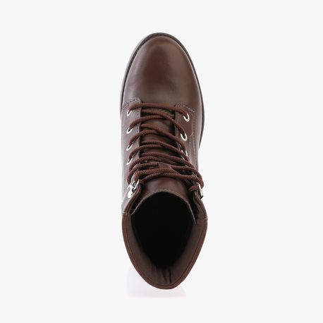 BOTA COTURNO ALTA Q7833 0002-MARROM 35