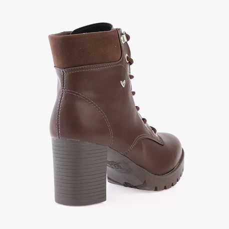 BOTA COTURNO ALTA Q7833 0002-MARROM 35