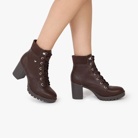 BOTA COTURNO ALTA Q7833 0002-MARROM 36