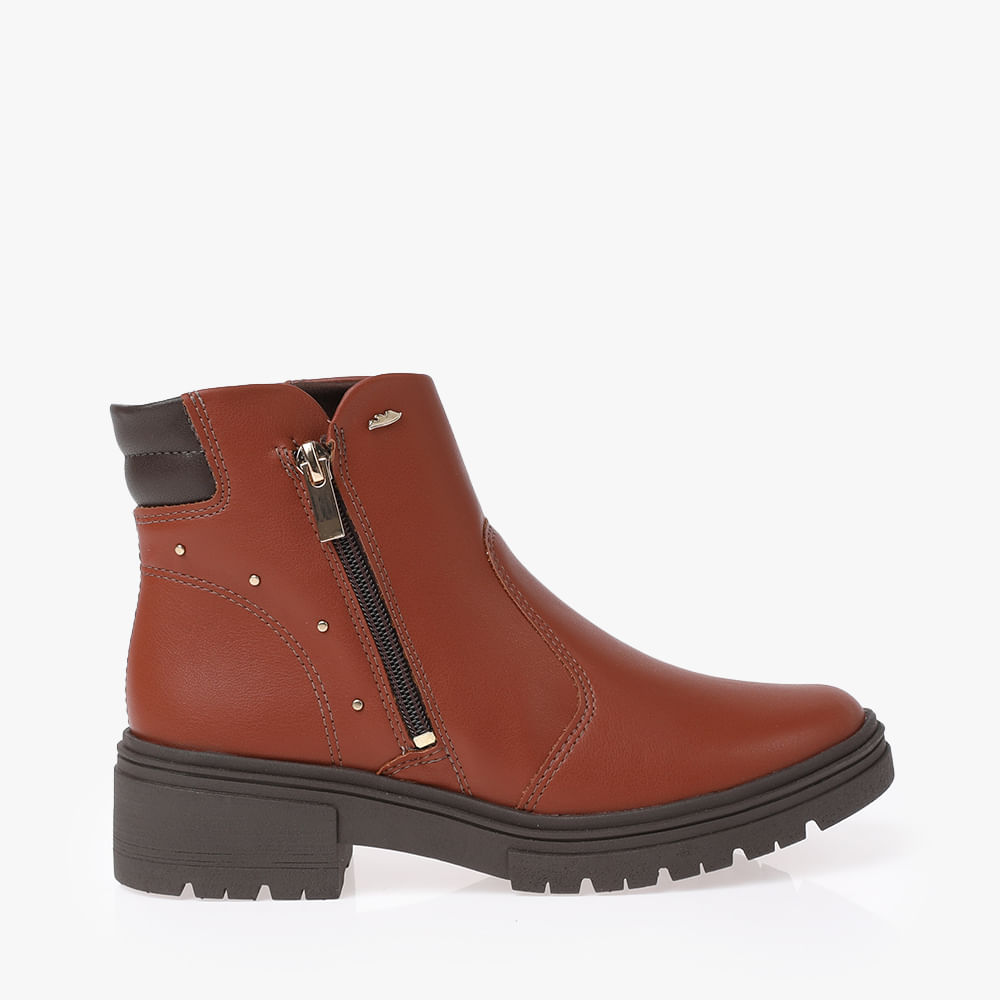 BOTA COTURNO ZIPER LATERAL G9572 03-CONHAQUE ALMERIA 34