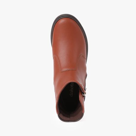 BOTA COTURNO ZIPER LATERAL G9572 03-CONHAQUE ALMERIA 34
