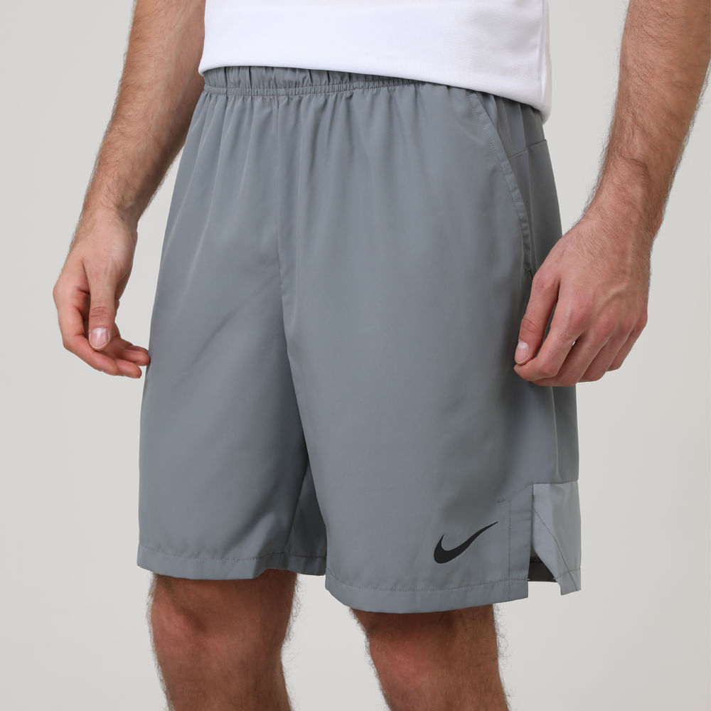 SHORTS M NK DF FLX WVN 9IN SHORT DM6617-084 084-SMOKE GREY/BLK P