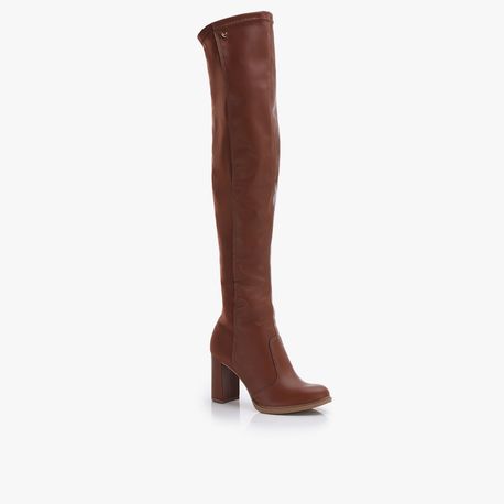 BOTA SALTO OVERKNEW Q6763 BERTOLLI CASTANHO (002) 34