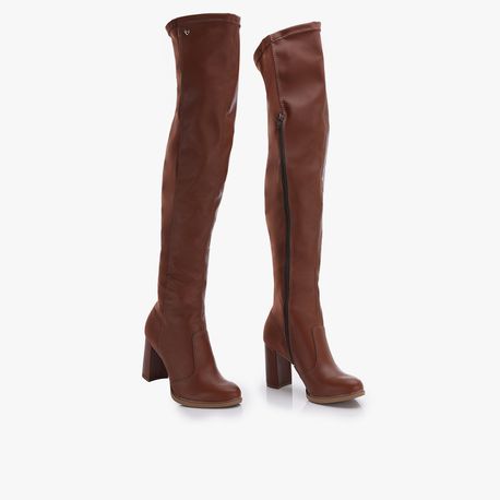BOTA SALTO OVERKNEW Q6763 BERTOLLI CASTANHO (002) 34