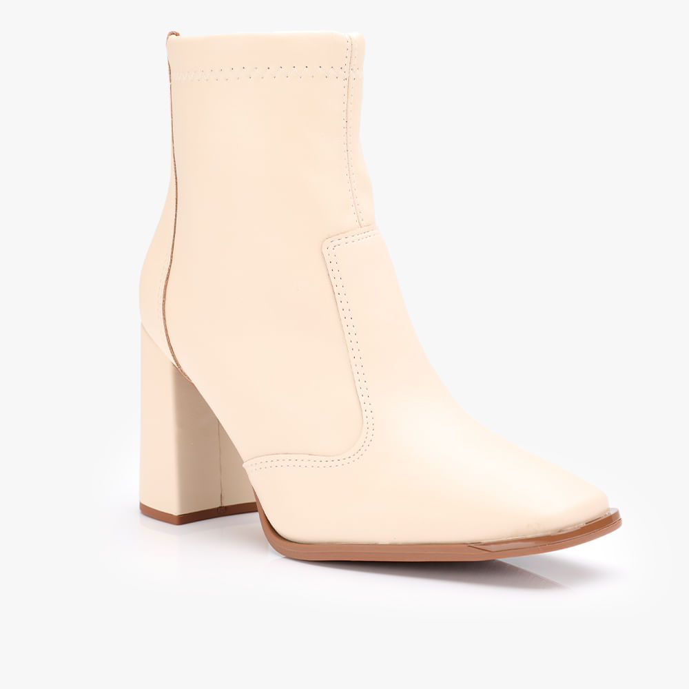 BOTA SALTO GROSSO 3085100 CREME 40