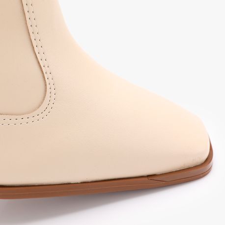 BOTA SALTO GROSSO 3085100 CREME 40