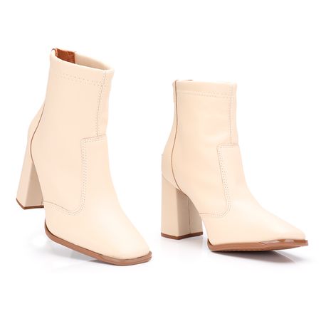 BOTA SALTO GROSSO 3085100 CREME 40