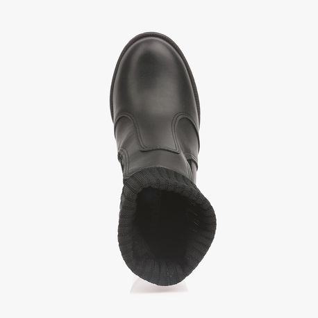 BOTA SALTO ALTO KNIT 5325118 PRETO 33