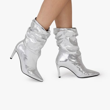 BOTA SALTO FINO Z544024490 PRATA CRISTAL COBRA 36