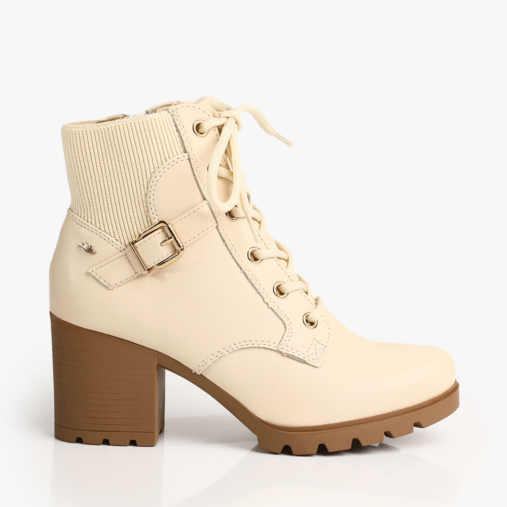 BOTA COTURNO COM SALTO FIVELA G9541 03-TULE ALMERIA 34