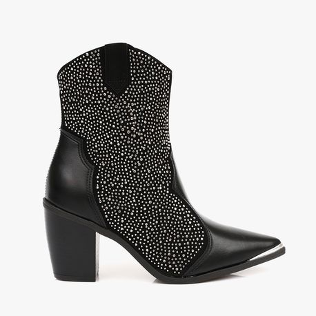 BOTA SALTO COUNTRY STRASS 3070111 PRETO 34