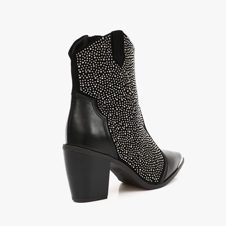 BOTA SALTO COUNTRY STRASS 3070111 PRETO 35