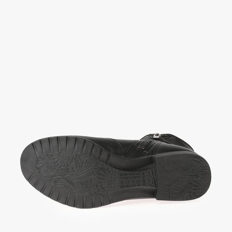 BOTA RASTEIRA FIVELA LATERAL G9554 01-PRETO ALMERIA 34