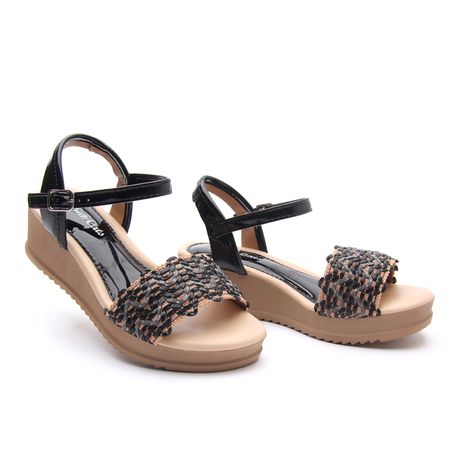 SANDALIA JUV MNA V1421 PRETO 29