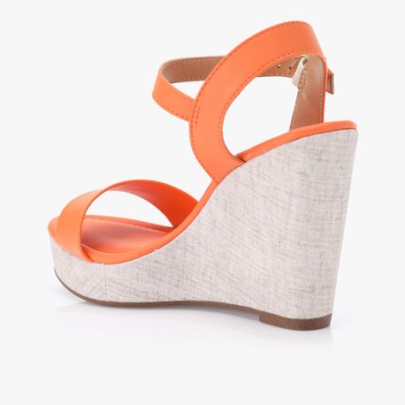SANDALIA ANABELA BASIC 62832000 LARANJA INTENSE 40
