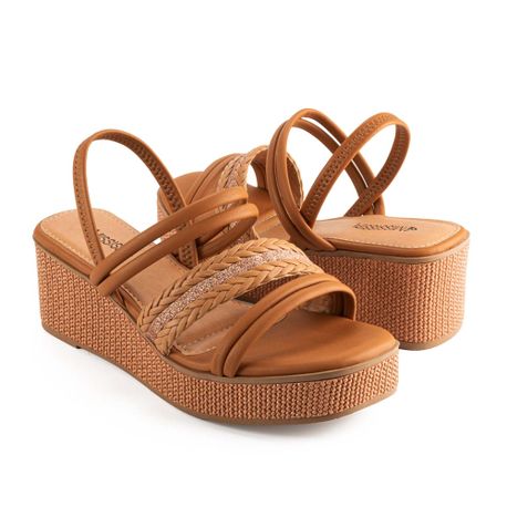 SANDALIA ANABELA MC112 02 CAMEL 34