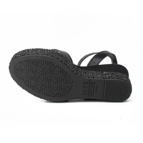 SANDALIA ANABELA Y8261 PRETO 34
