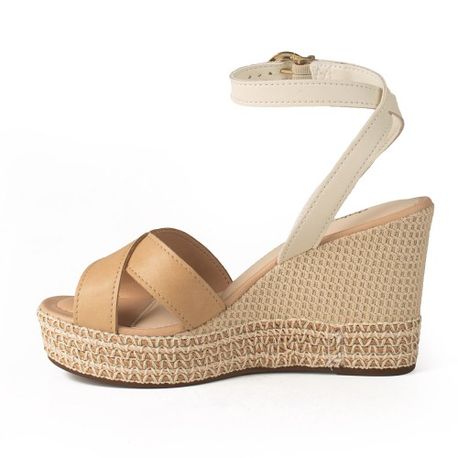 SANDALIA ANABELA Y8261 GRANOLA/CREAM 34