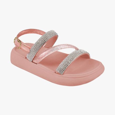 SANDALIA  PAPETE STRASS  INF 136000 CRISTAL MULTICOLOR/ROSA ROSE 21/22