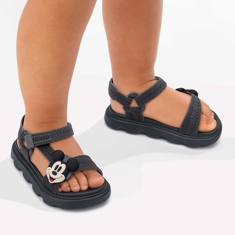 SANDALIA PAPETE DISNEY BB MNO MNA 23160 BF394-CINZA/CINZA 22