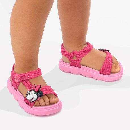 SANDALIA PAPETE DISNEY BB MNO MNA 23160 BF389-ROSA/ROSA 26/27