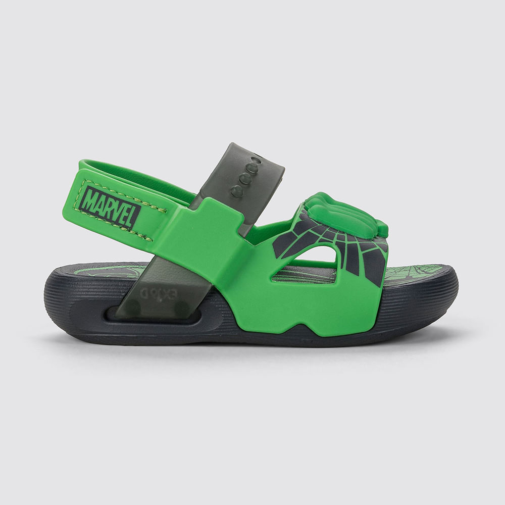 SANDALIA PAPETE BB MNO 23173 BE978 - CINZA / VERDE 21