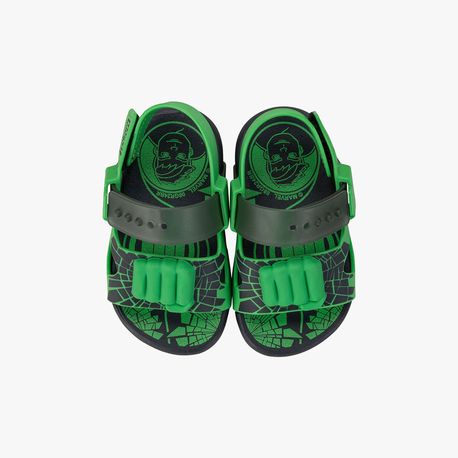 SANDALIA PAPETE BB MNO 23173 BE978 - CINZA / VERDE 21