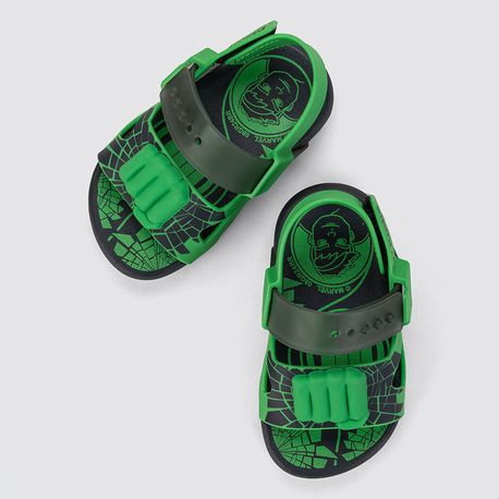SANDALIA PAPETE BB MNO 23173 BE978 - CINZA / VERDE 21